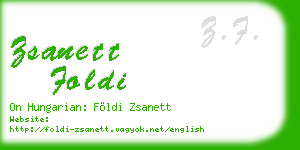 zsanett foldi business card