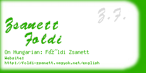 zsanett foldi business card